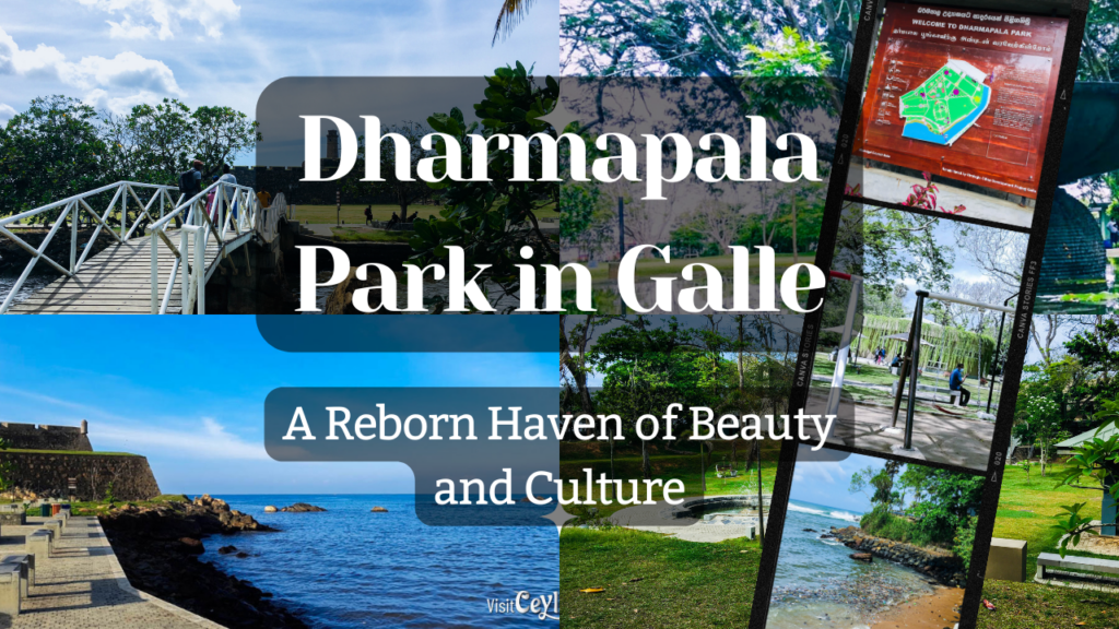 A captivating view of Dharmapala Park in Galle, showcasing its lush greenery and cultural significance.